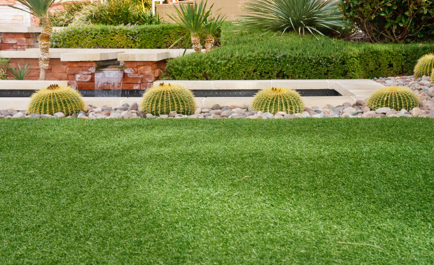 Artificial grass installation in Mesquite